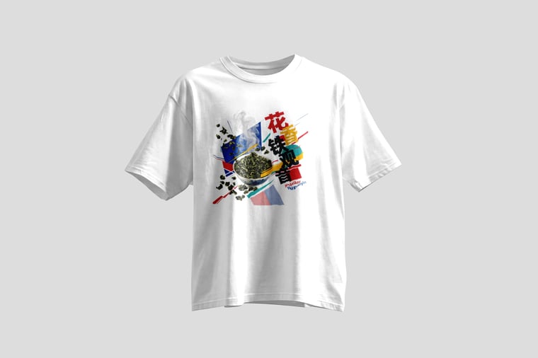 The design — Floral Tie Guan Yin