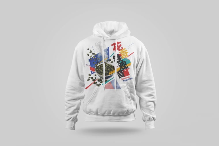 Hoodie — Floral Tie Guan Yin